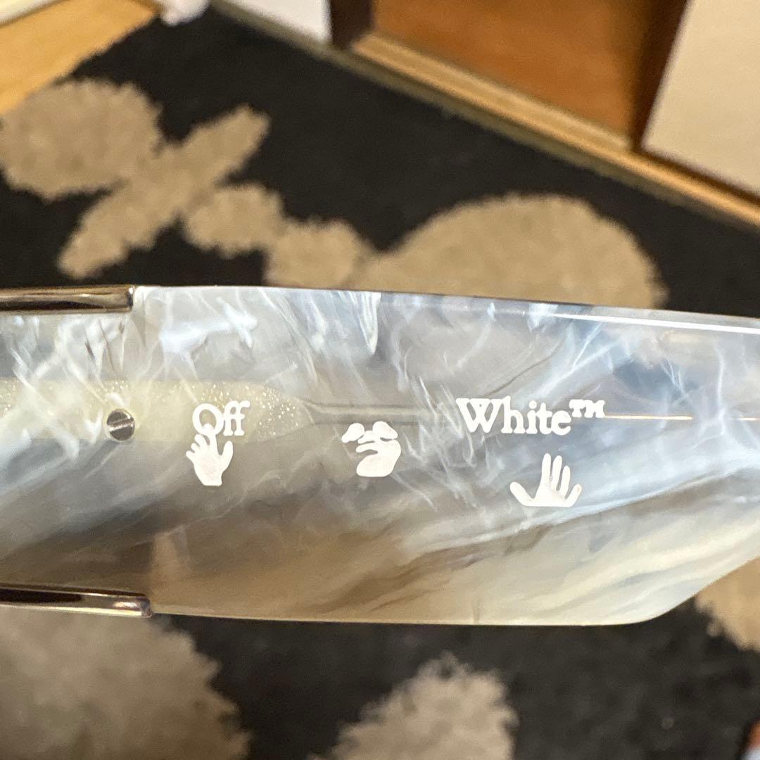 マーブルグレー スクエア型サングラス