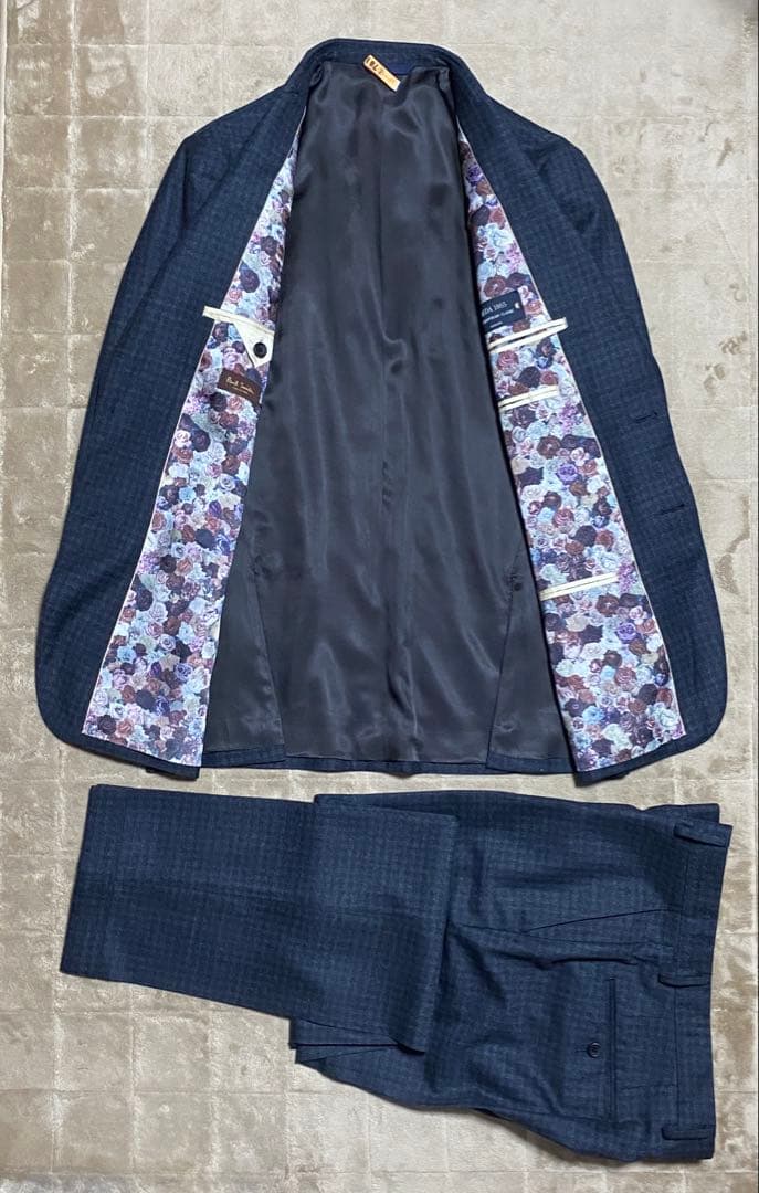 フランネル　ガンクラブチェック　スーツ　ポールスミスコレクション