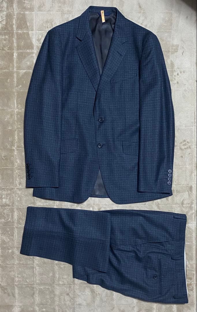 フランネル　ガンクラブチェック　スーツ　ポールスミスコレクション