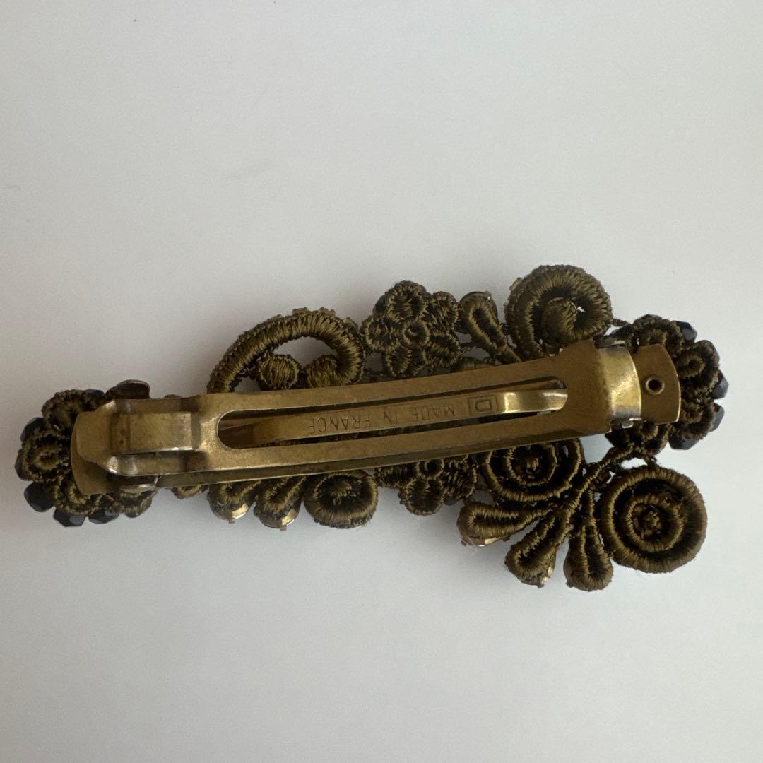 ミハエルネグリン　バレッタ　ミント×ブラック