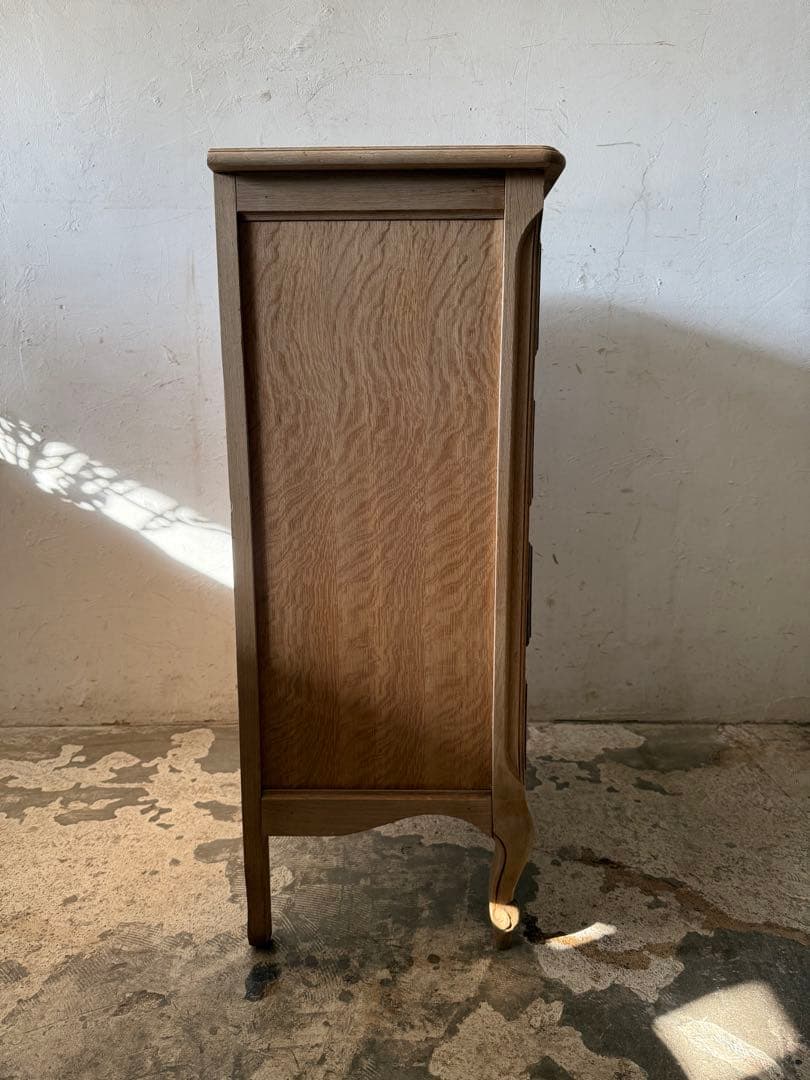 ビンテージ 4段チェスト 猫脚 剥離