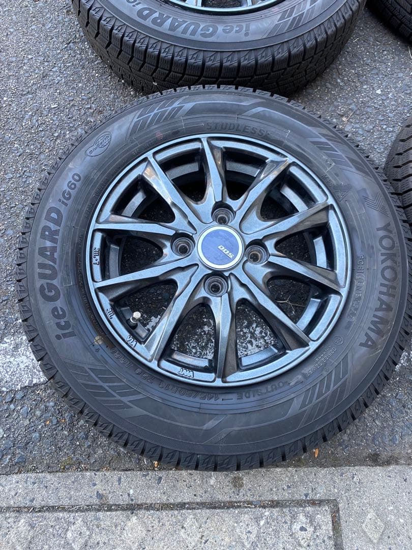 145/80R13 スタッドレスタイヤ ヨコハマ アイスガードiG60