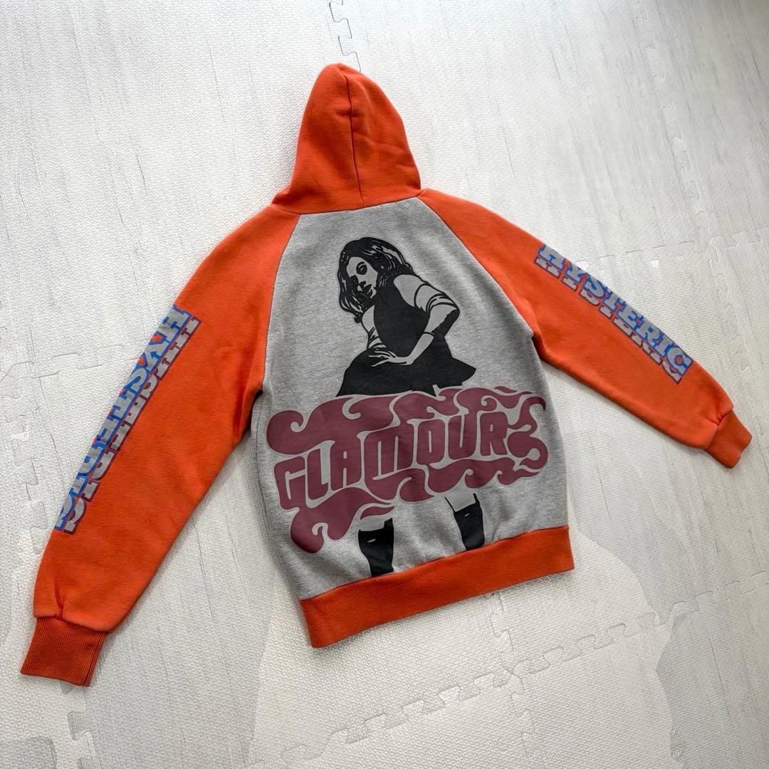 ヒステリックグラマー ヒスガール ビクセンガール ビッグプリント ジップパーカー