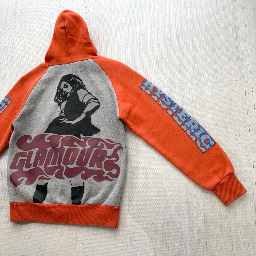ヒステリックグラマー ヒスガール ビクセンガール ビッグプリント ジップパーカー