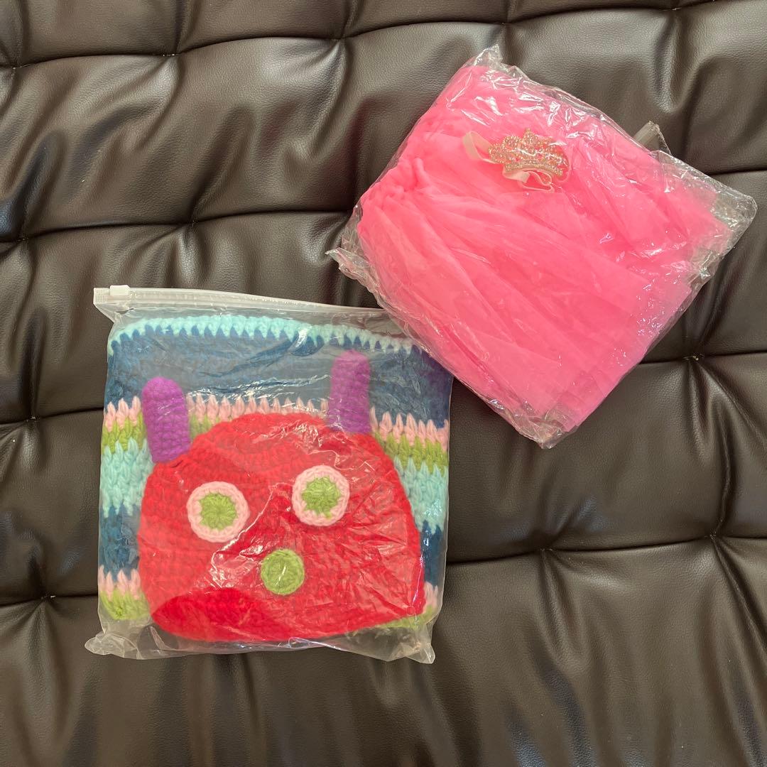 ニューボーンフォトセット★衣装（複数）★カゴ★ぬいぐるみなど