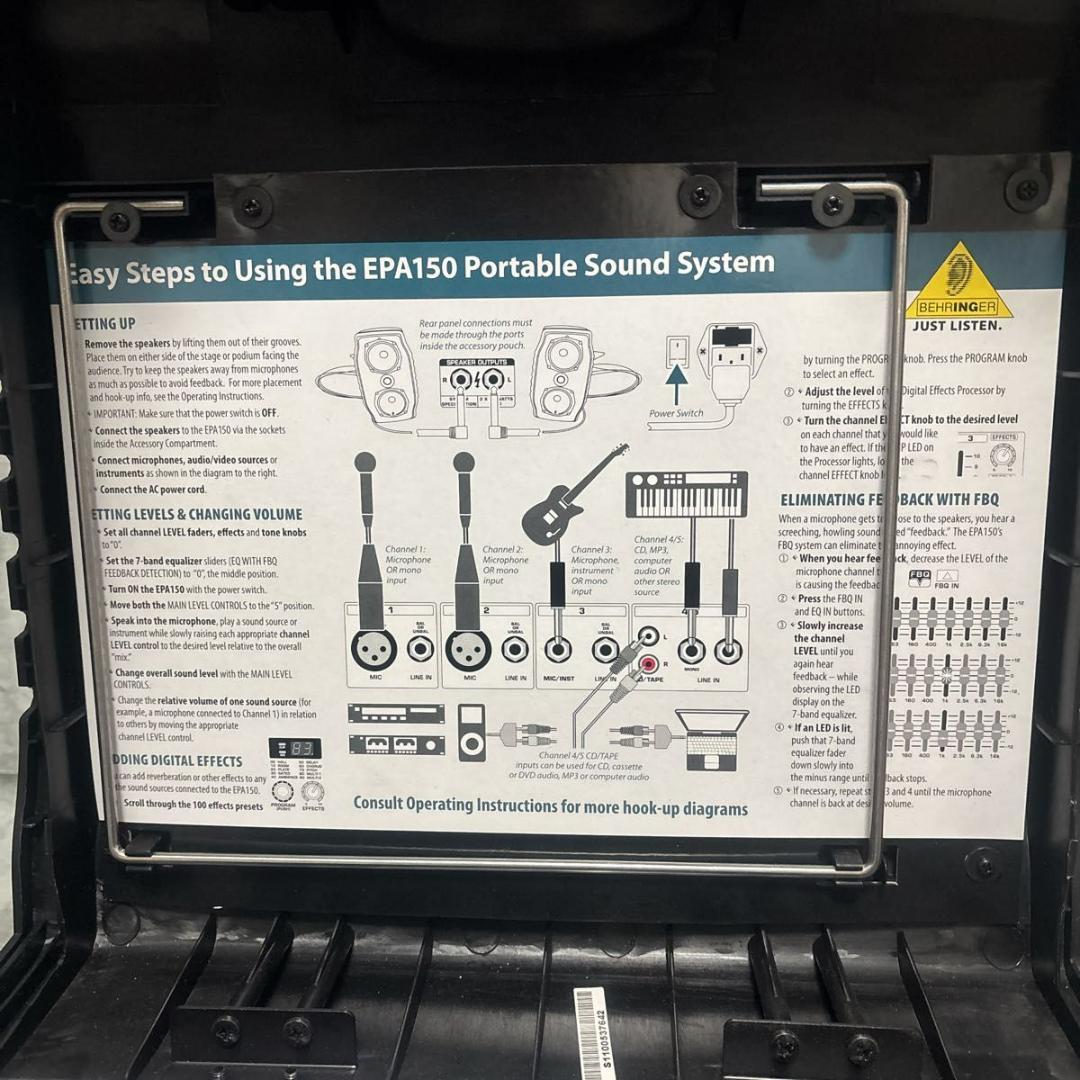 【極美品 】ベリンガー EPA150 ウルトラコンパクトPAシステム
