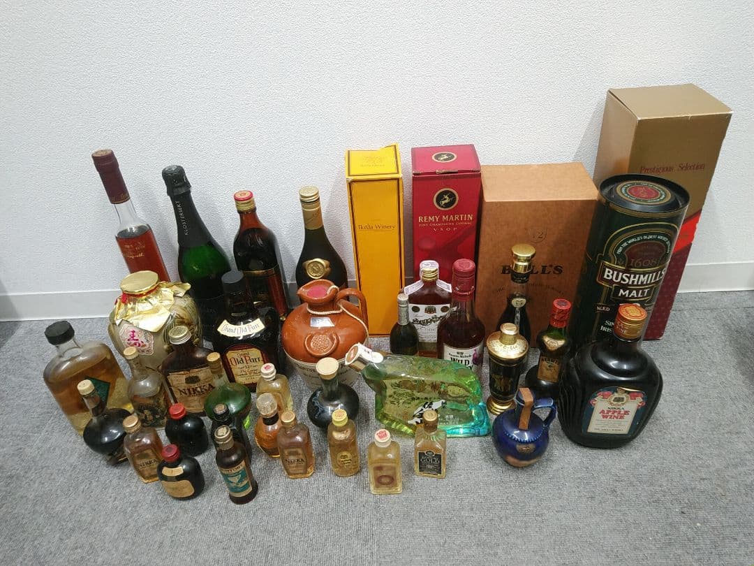 古酒　まとめ売り　ウイスキー　ブランデー　ミニボトル　洋酒