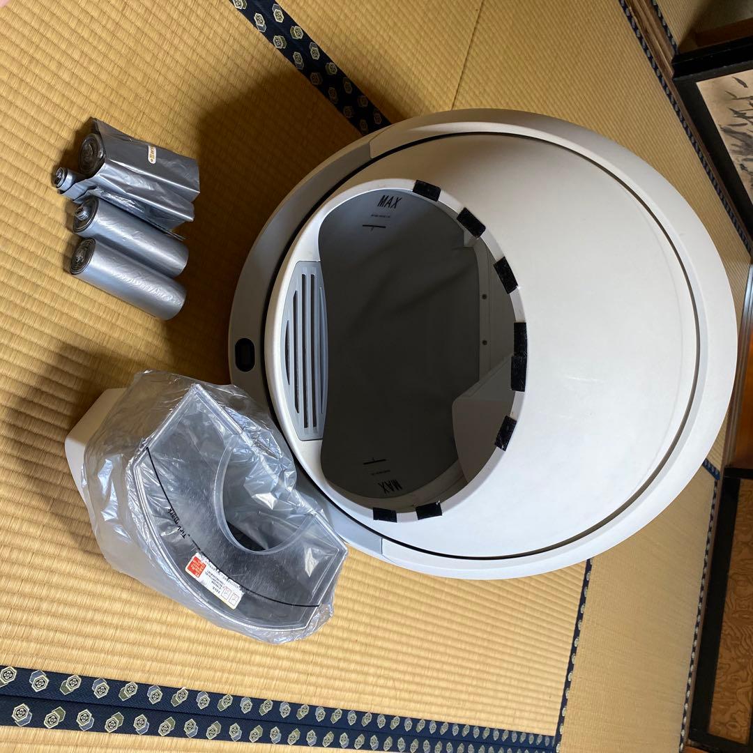 自動猫トイレ 脱臭機能付き ホワイト