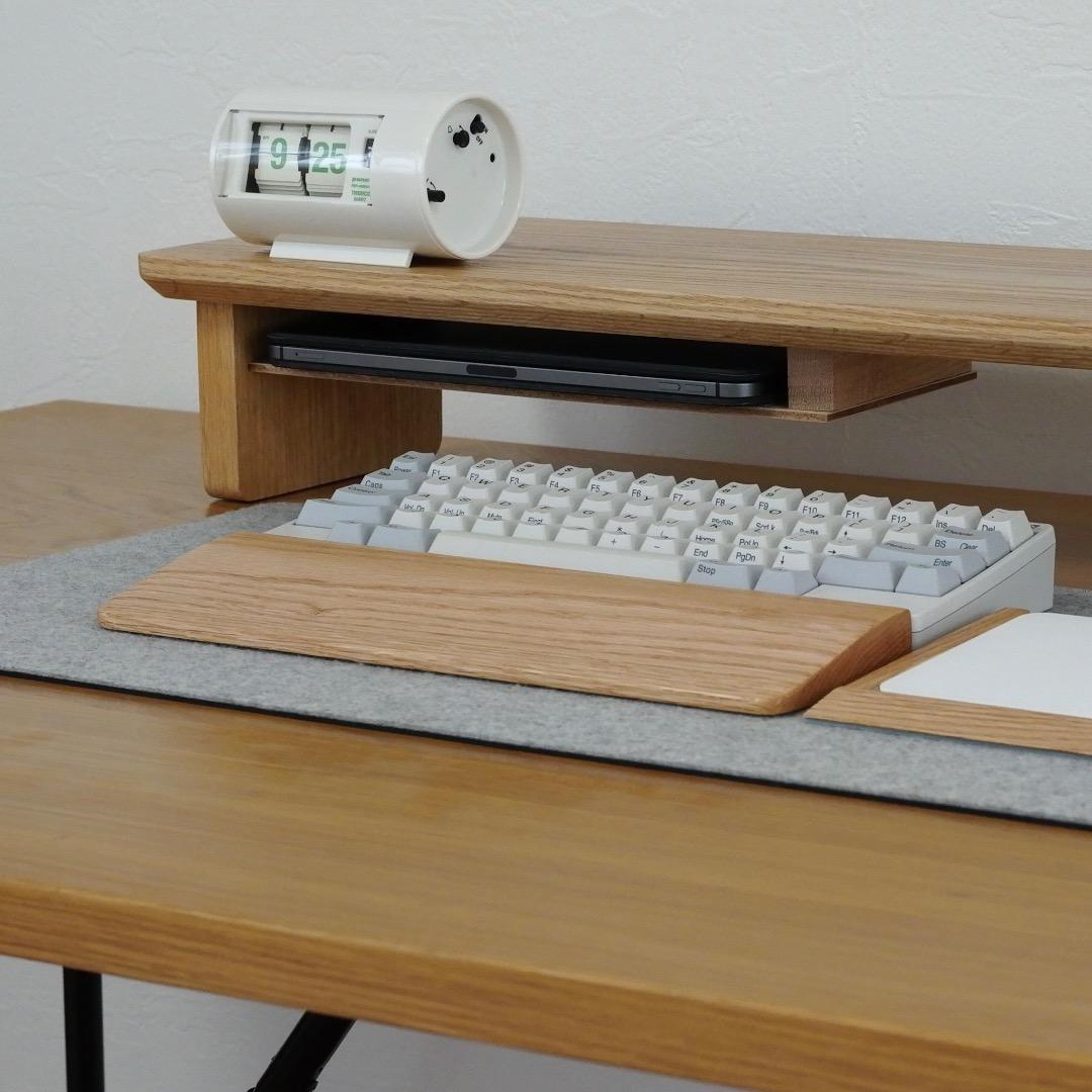 【オーク無垢材】デスクシェルフ(710mm幅)