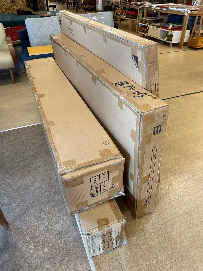 新品・アウトレット★ワイドダブル ベッドフレーム シンプル すのこ