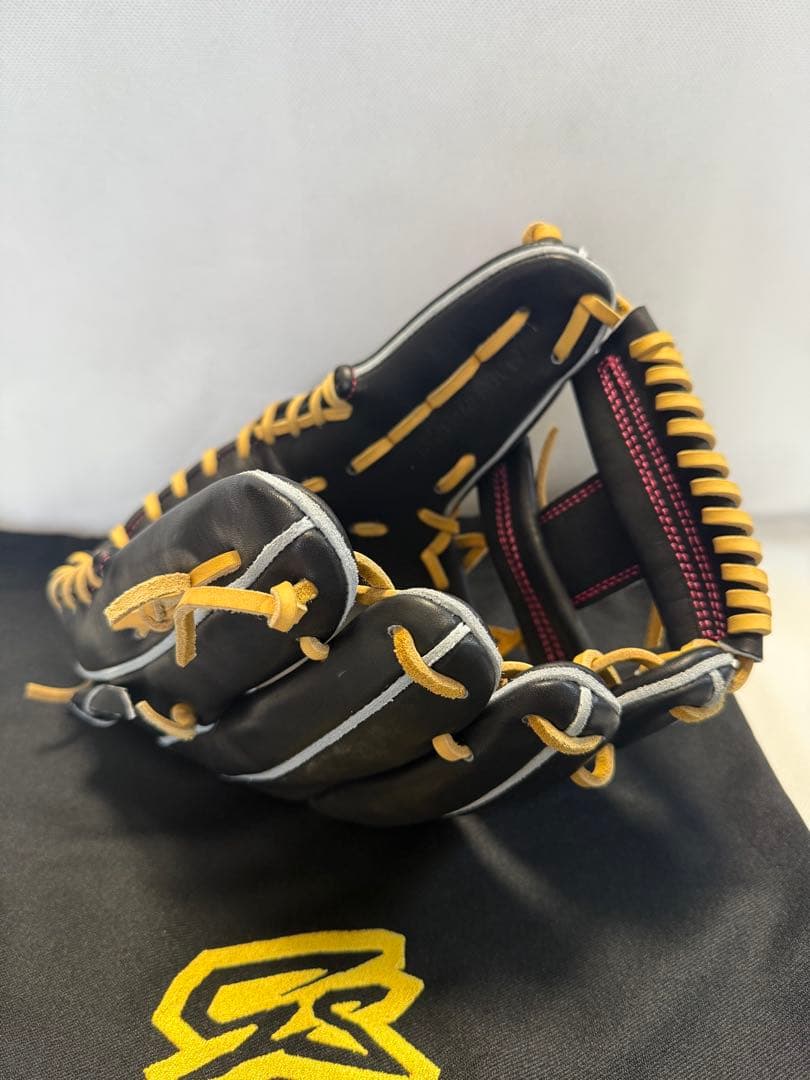 GS 軟式仕様少年用 子ゴリラ型 ゴリラブラック即戦力型付け済み新品