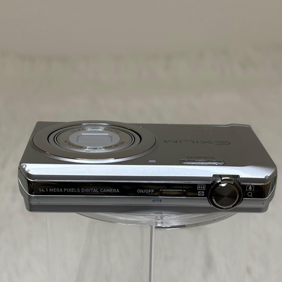 美品　CASIO カメラ　EX-ZS5 充電器　箱　シルバー　コンデジ　動作品