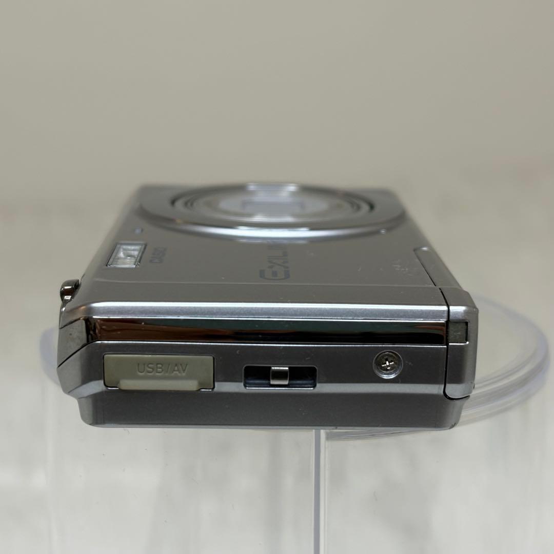 美品　CASIO カメラ　EX-ZS5 充電器　箱　シルバー　コンデジ　動作品