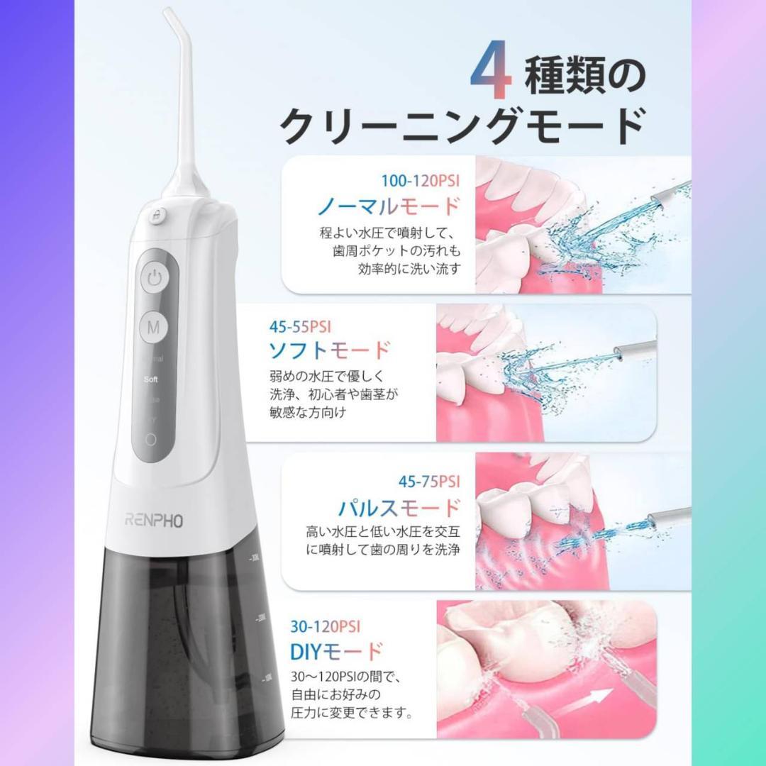 口腔洗浄器 999以上歯垢除去力 クリーニング