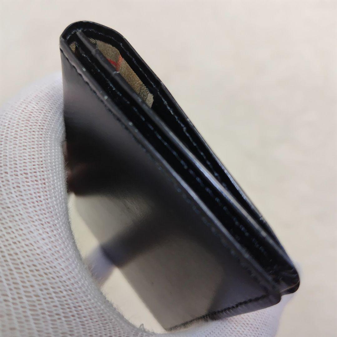 ✨美品✨BURBERRY　ブラック　黒　ノバチェック　名刺入れ　カードケース