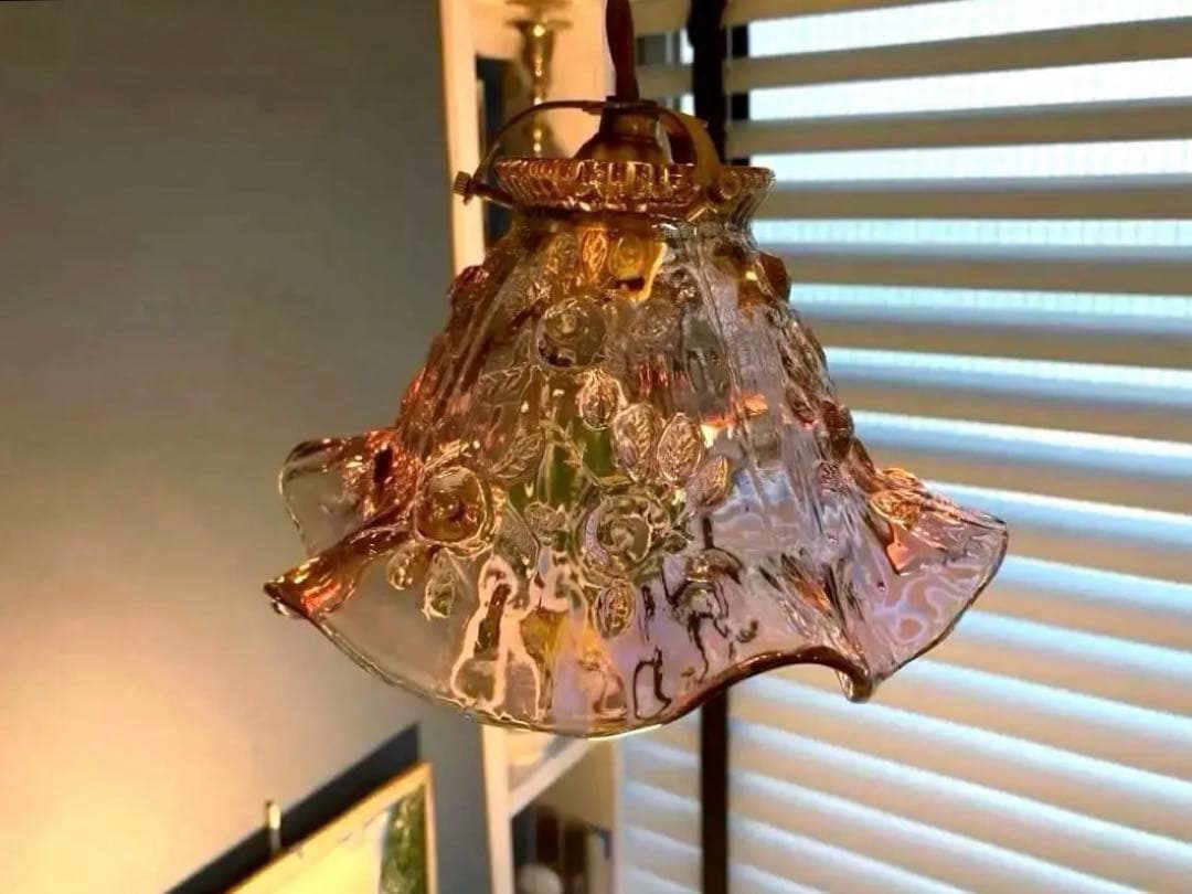 （専用）　フェントン　ランプシェード　オパールセント　アンティーク　ガラス