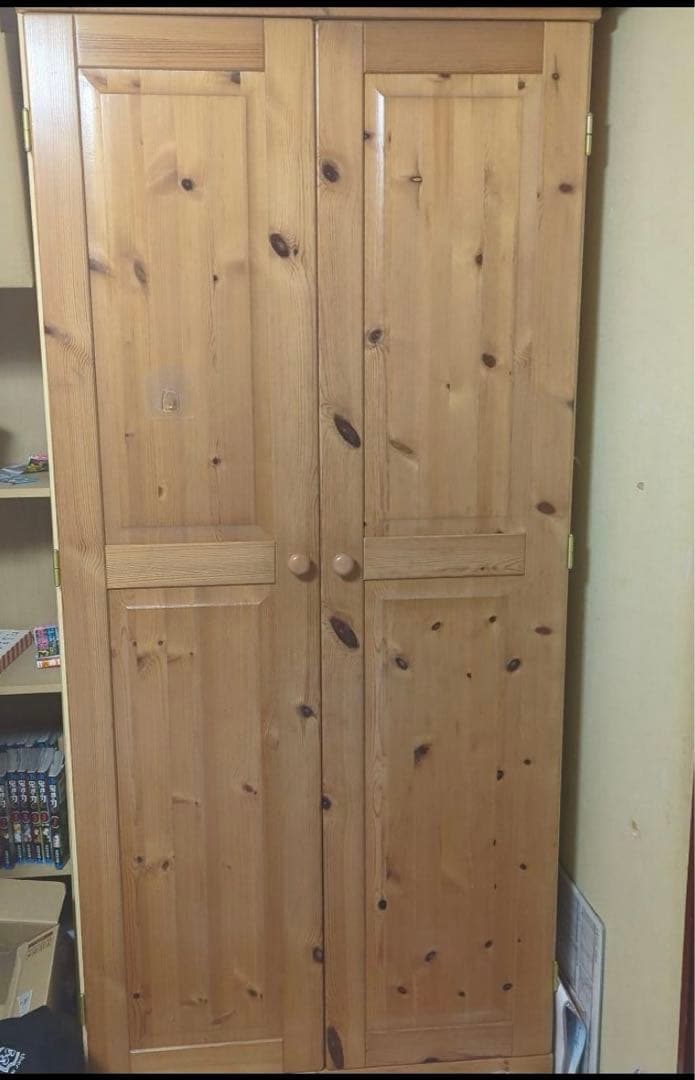 パイン材(天然木)ワードローブ