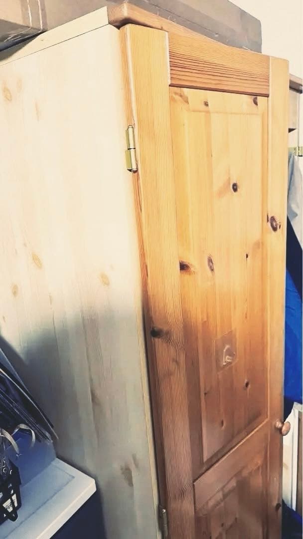 パイン材(天然木)ワードローブ