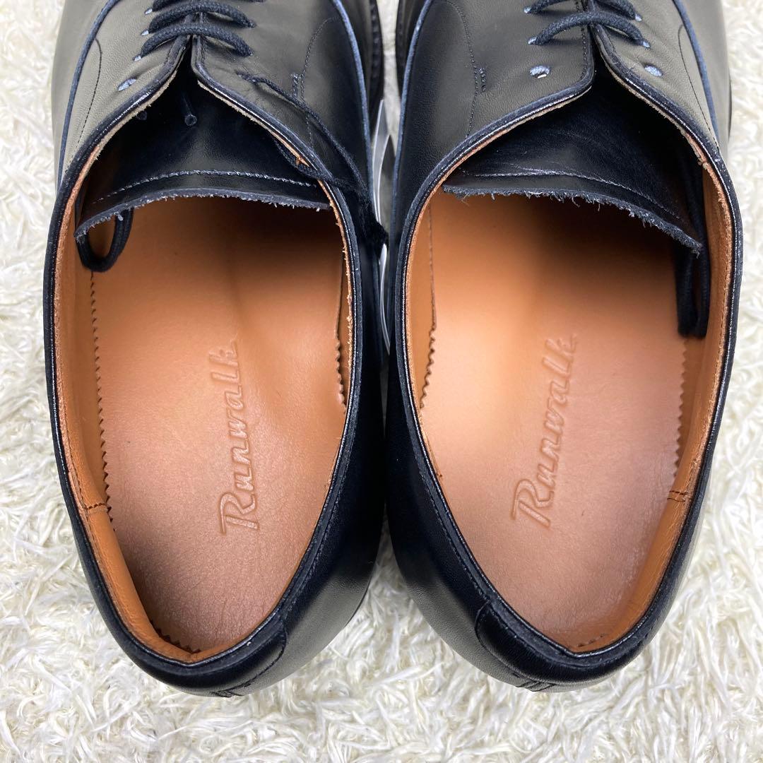 『未使用/タグ付』ASICS RUNWALK 革靴 ストレートチップ ブラック