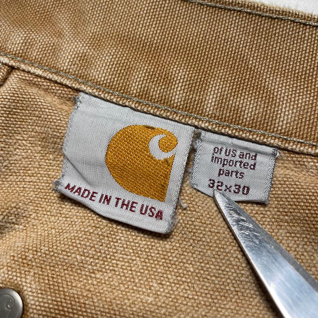 90s カーハート ダブルニー 32×30 USA製 ボロ ヴィンテージ 雰囲気