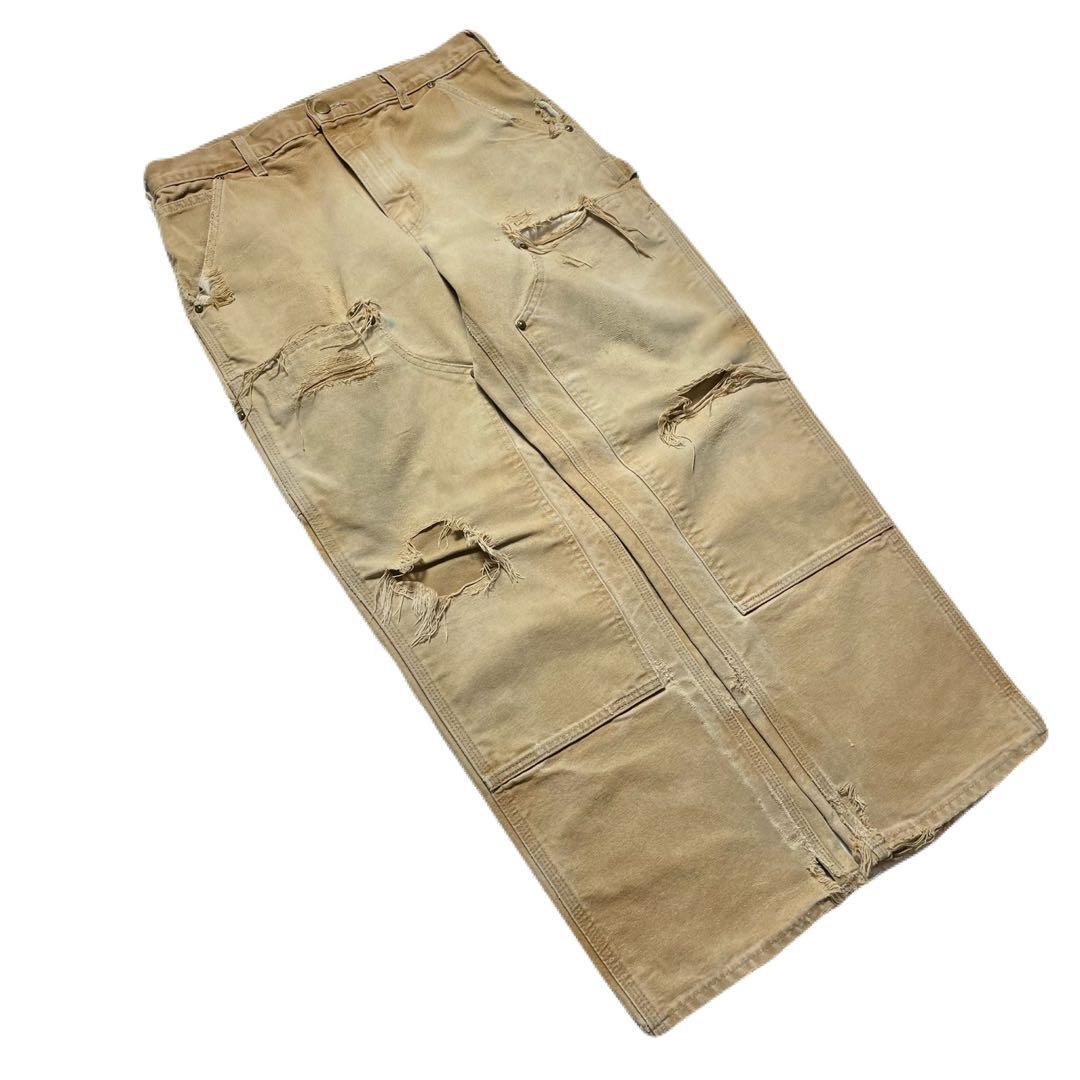 90s カーハート ダブルニー 32×30 USA製 ボロ ヴィンテージ 雰囲気