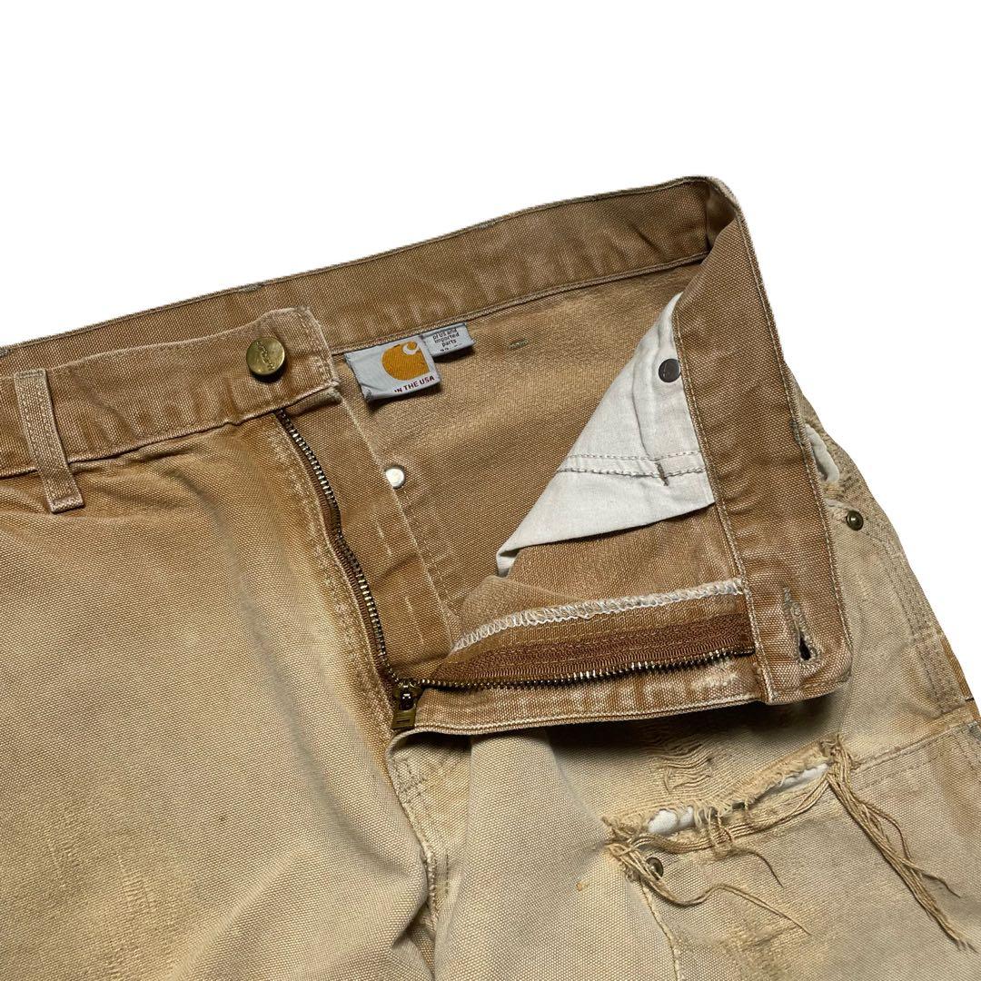 90s カーハート ダブルニー 32×30 USA製 ボロ ヴィンテージ 雰囲気
