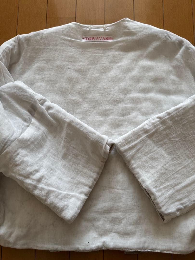 TOWAVASE トワヴァーズ ベルベットキルトショートローブ