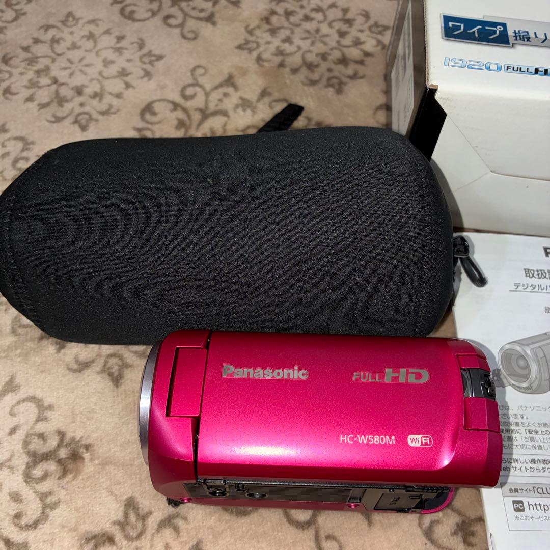 希少ピンク　極美品☆ Panasonic HC-W580M 予備バッテリー付き
