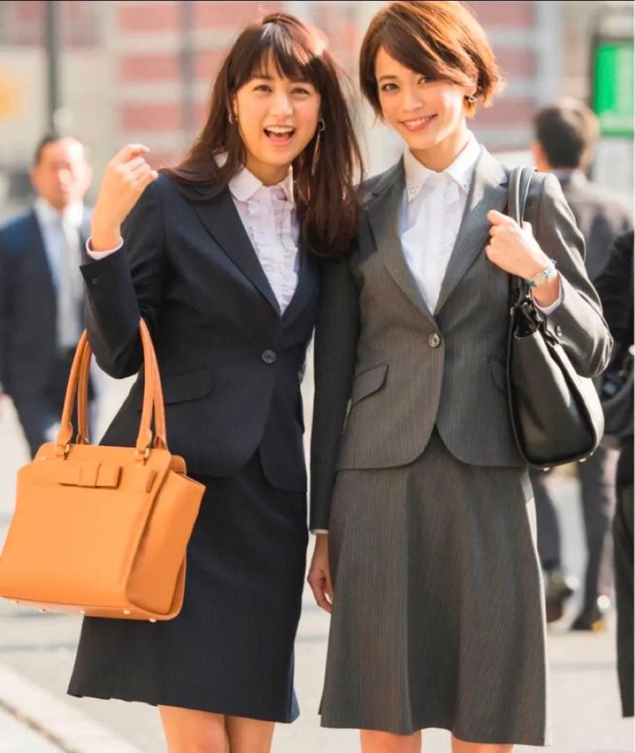 AOKI cancam LES MUES スカートスーツ プレシャスストレッチ