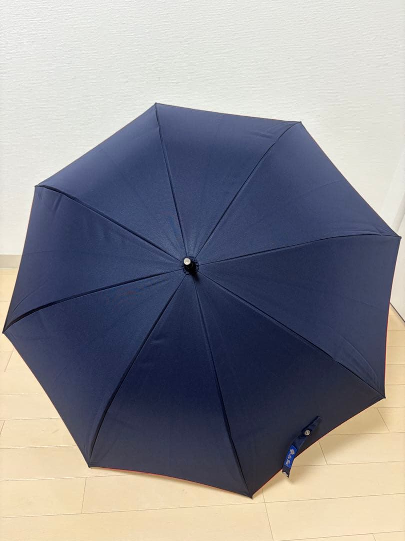 芦屋ロサブラン 長傘 ミドル 55cm ネイビーレッド