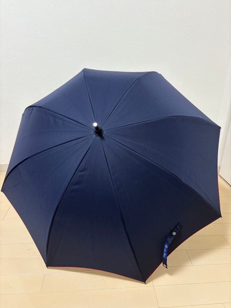 芦屋ロサブラン 長傘 ミドル 55cm ネイビーレッド