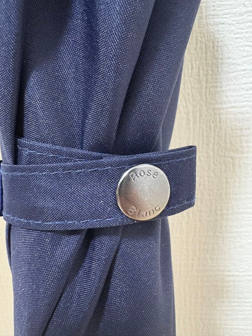 芦屋ロサブラン 長傘 ミドル 55cm ネイビーレッド