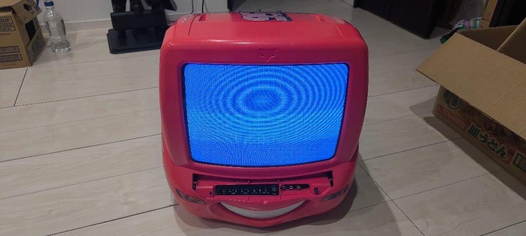 カーズ　ブラウン管型テレビ　DVDプレイヤー付き　動作未確認　インテリアとして！