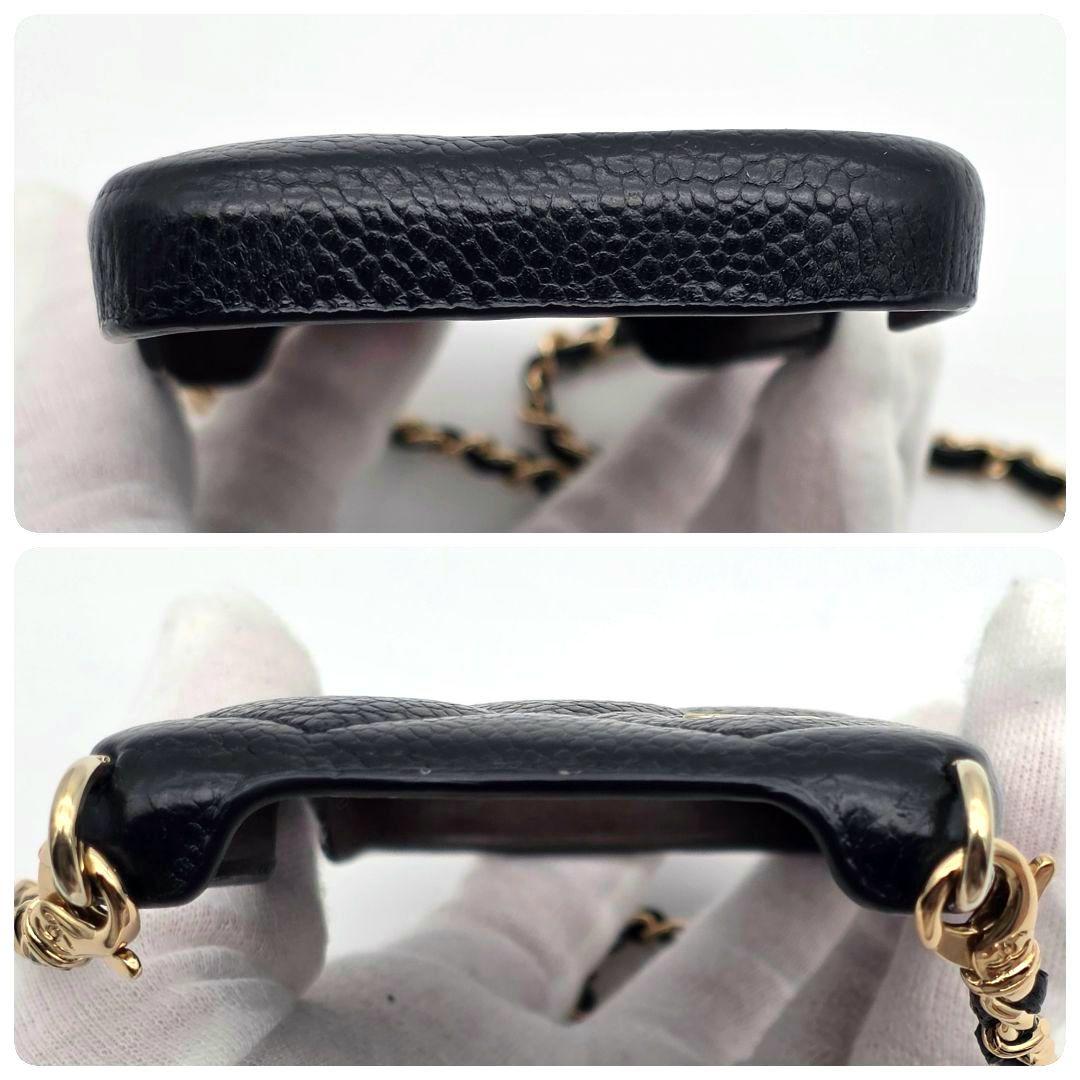 ✨美品✨ CHANEL iphone15pro ケース マトラッセ チェーン