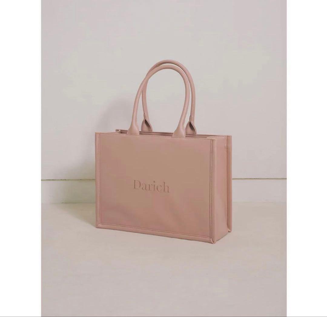 Darich ダーリッチ ロゴレザートートバッグ ピンク