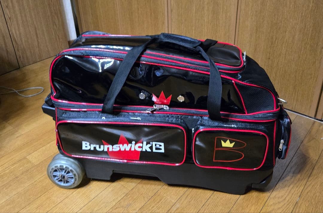Brunswick ボウリング用バッグ 黒赤