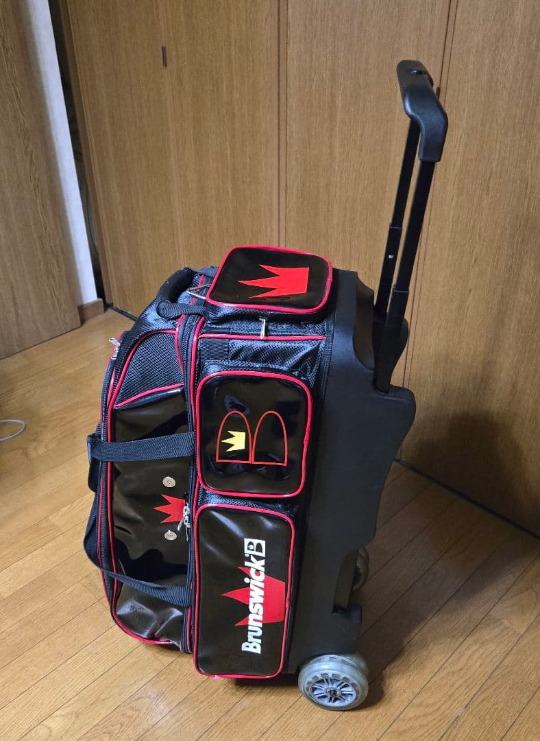 Brunswick ボウリング用バッグ 黒赤