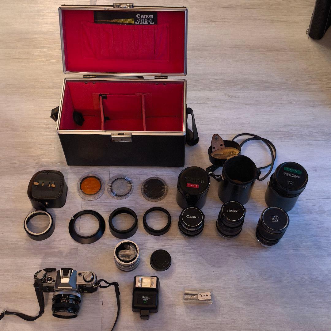 Canon AE-1 フィルム一眼レフカメラ セット ジャンク