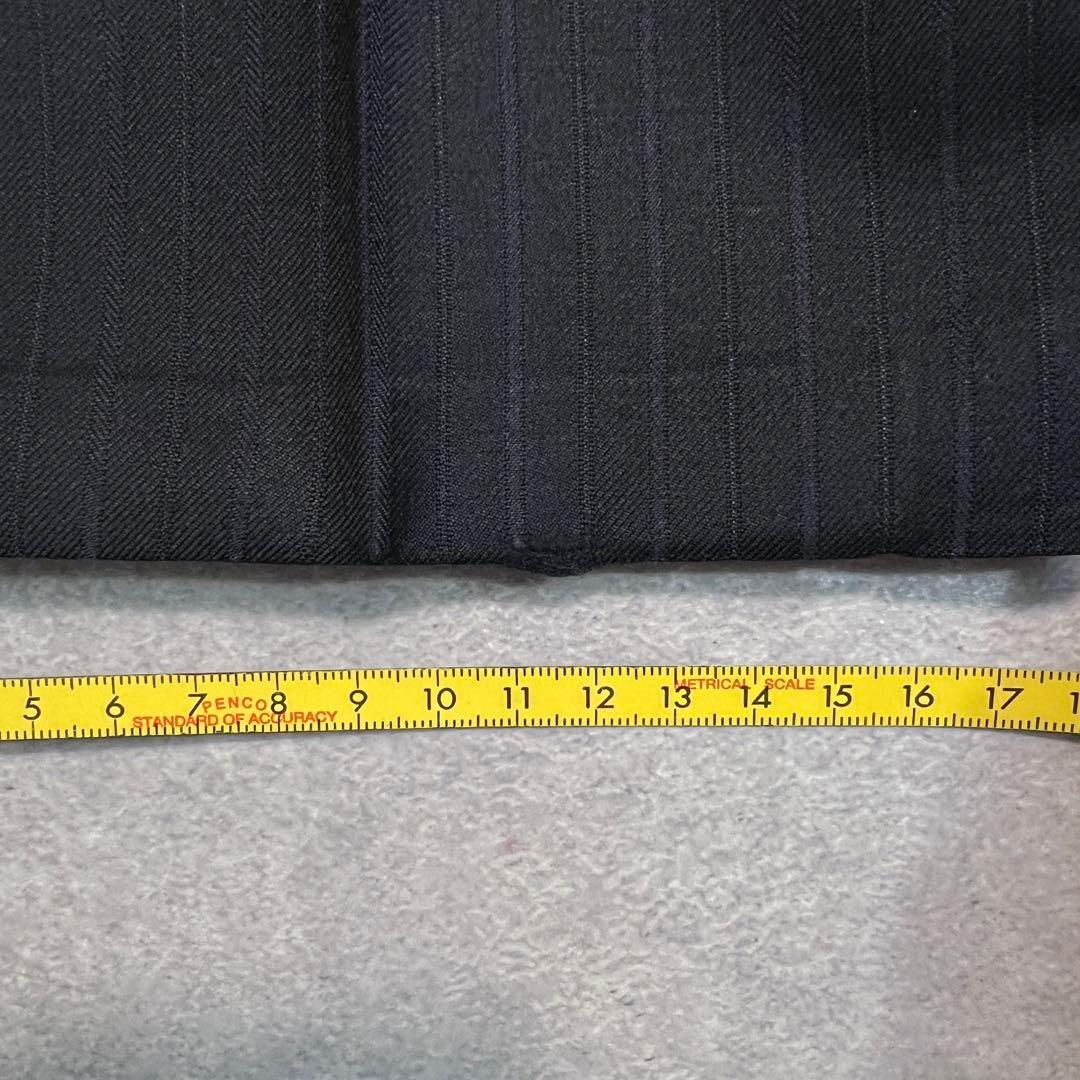 【美品】ポールスミス×ゼニア スーツセットアップ ネイビー ストライプ L2