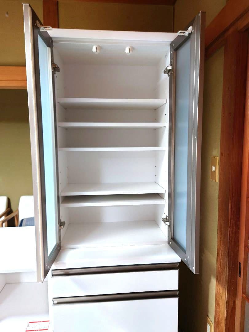 ニトリ　キッチンボード　ホワイト 食器棚【古賀家具工業株式会社】