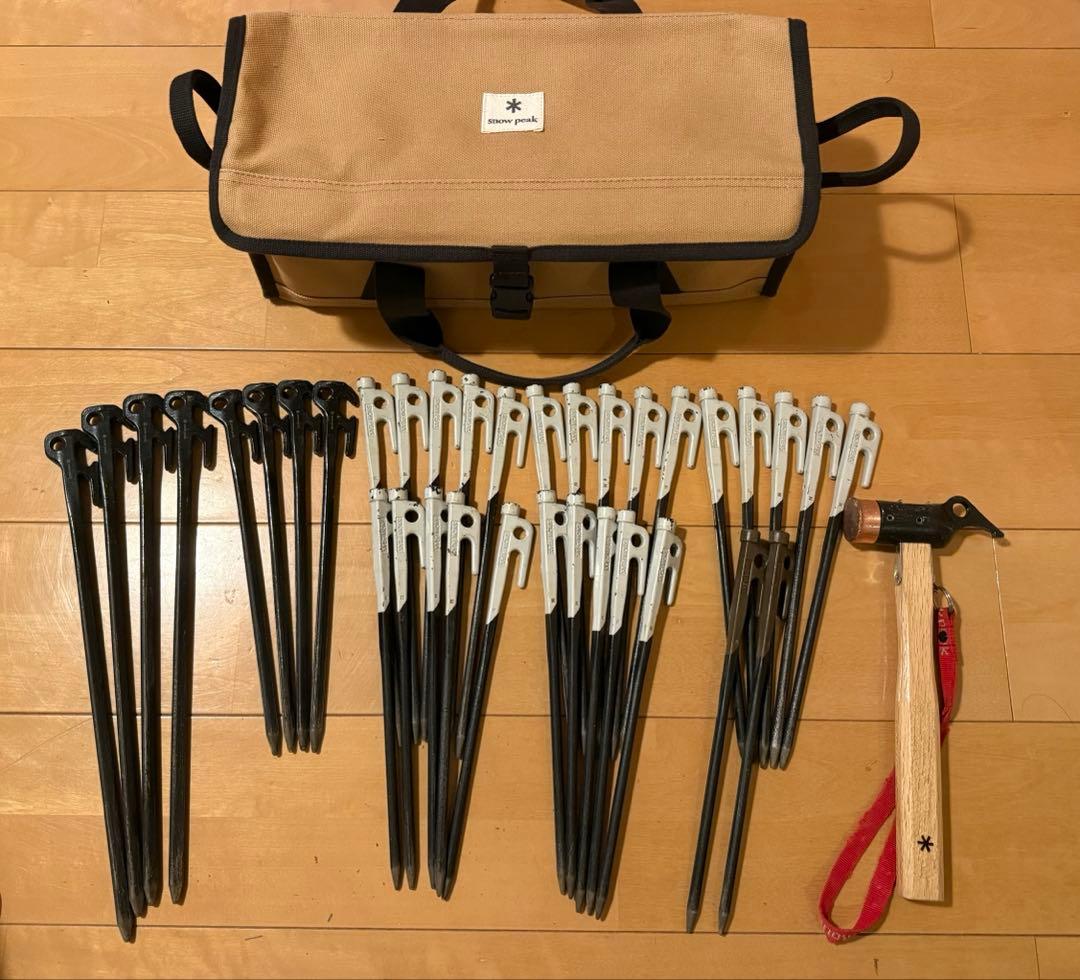 スノーピーク　ペグ＆ハンマー＆ケースセット