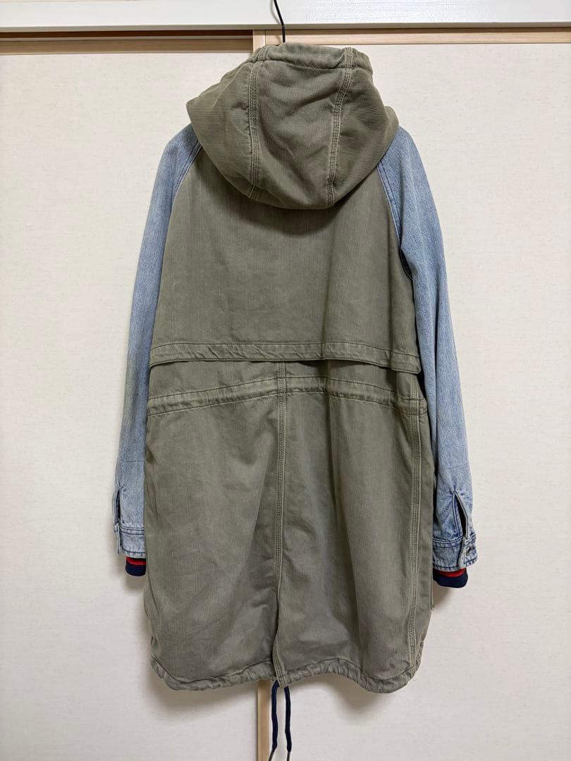 DIESEL オリーブグリーン デニム モッズコート