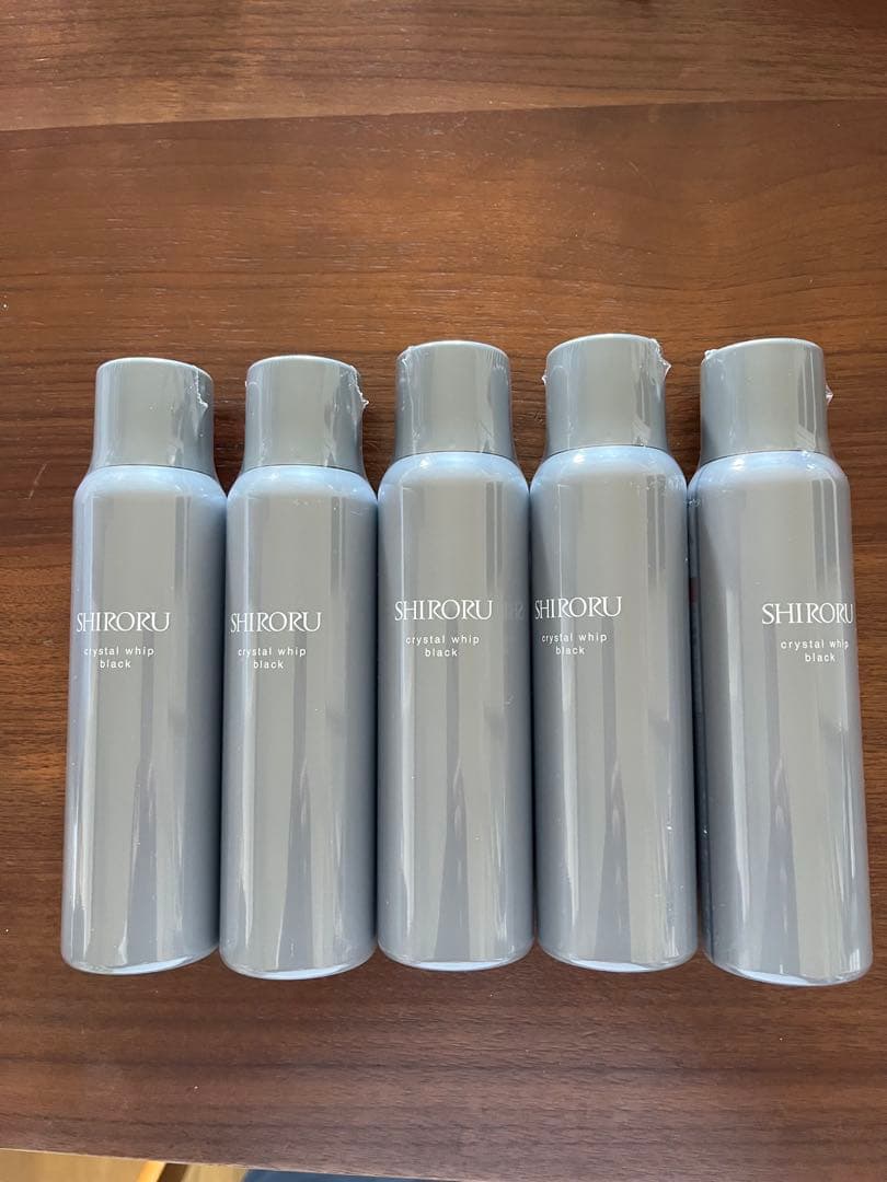 SHIRORUクリスタルホイップブラック×5本セット 洗顔料