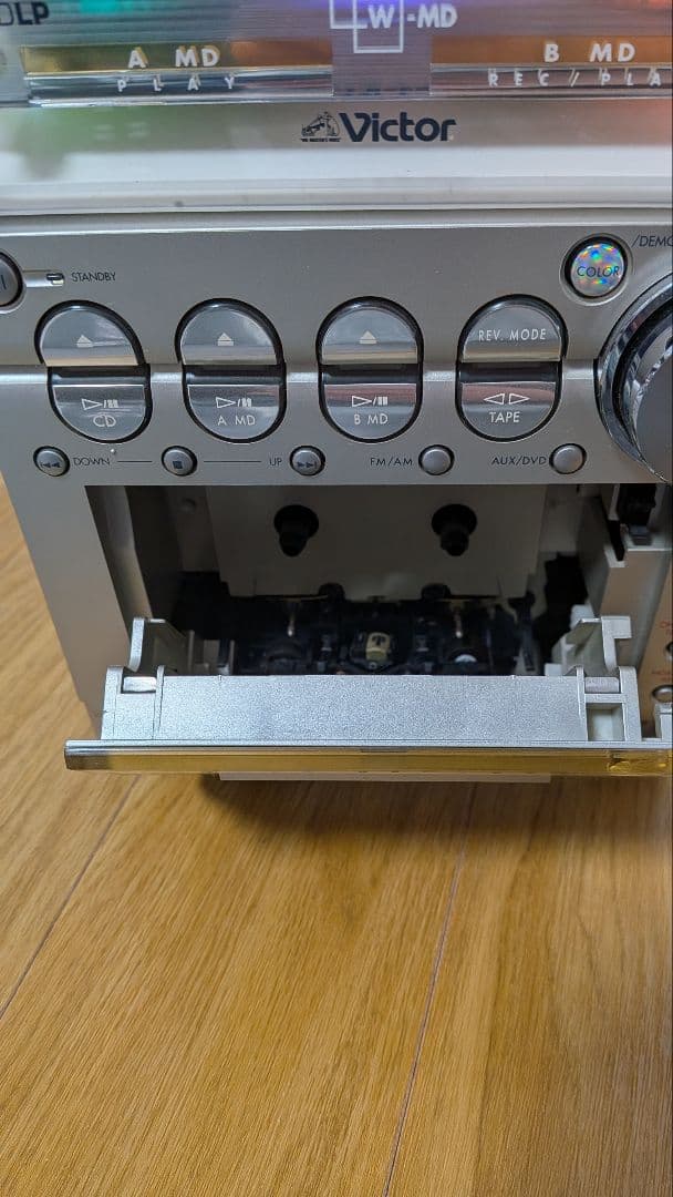 Victor ミニコンポ CDラジオカセットMDデッキ