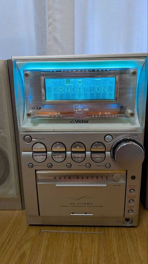 Victor ミニコンポ CDラジオカセットMDデッキ