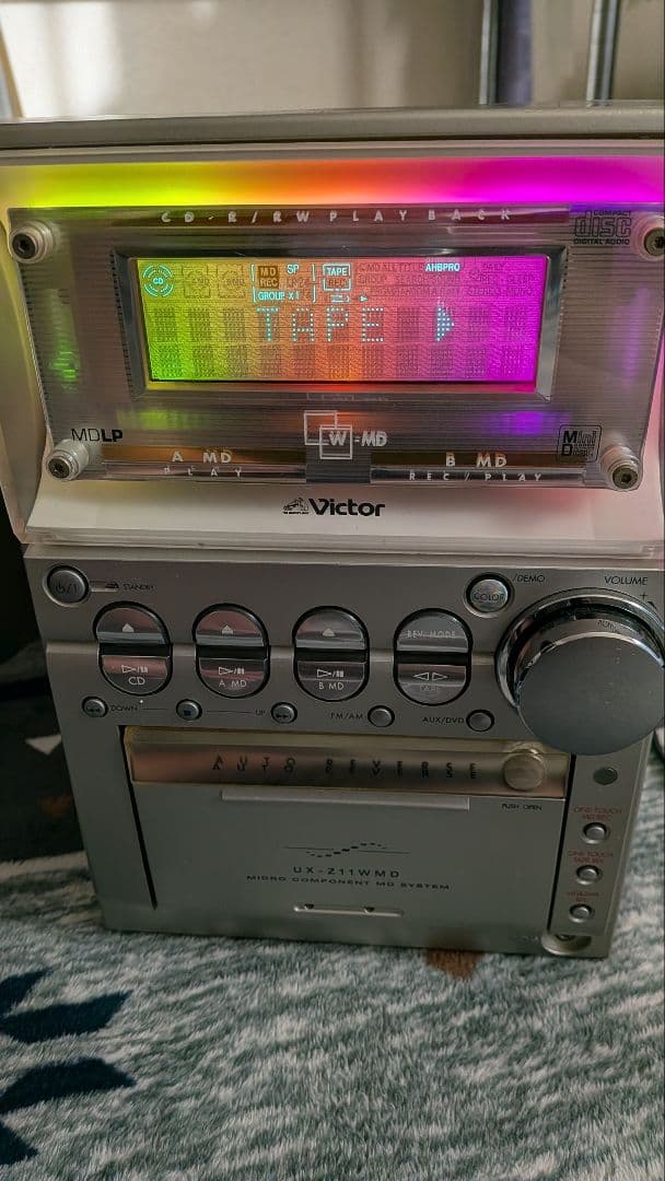 Victor ミニコンポ CDラジオカセットMDデッキ