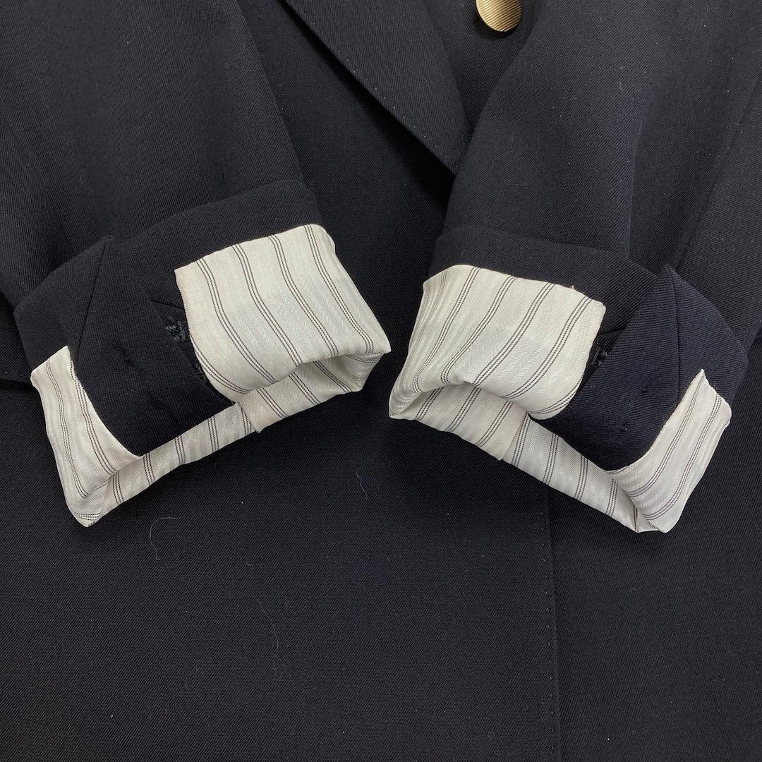 美品 SHIPS 25SS ウール ギャバ ダブル ブレザー 38 金ボタン