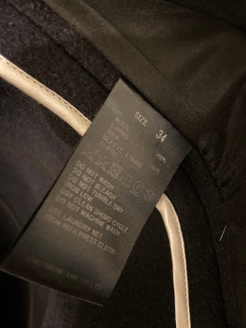 現行販売品　ウールビーバー Pコート　TOMORROWLAND .B