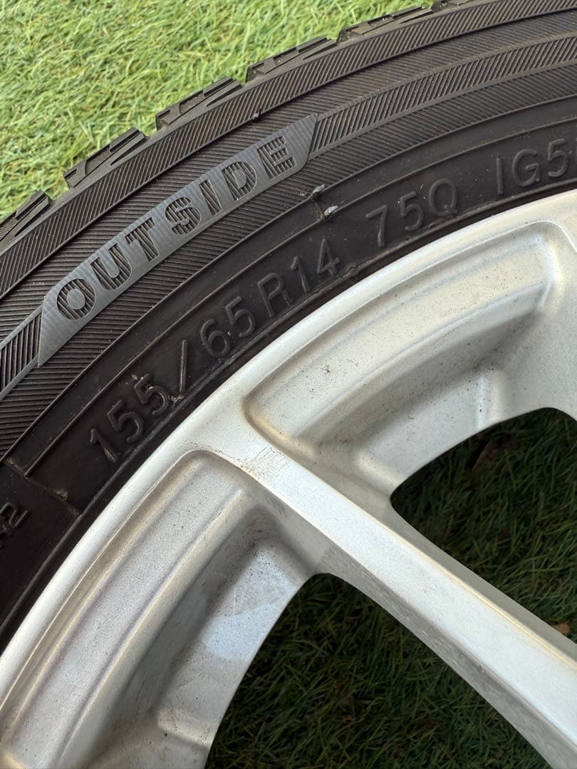 ま*さ様 155/65R14スタッドレスタイヤホイールセット
