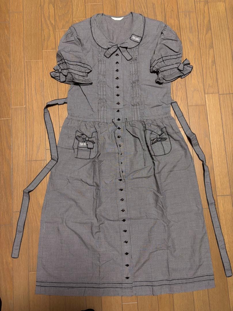 〔ビンテージ〕PINK HOUSE チェック柄 半袖ワンピース